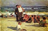 Edward Henry Potthast Beach Scene 3 painting